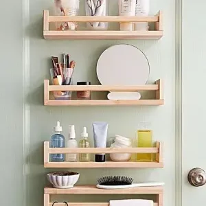Floating Nursery Shelves - Wall Shelf for Bathroom Decor - Kitchen Spice Rack - Book Shelfs Organizer for Baby Room Decor