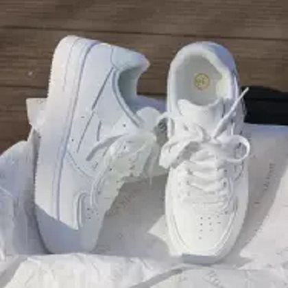 Girls Pure White Sneakers