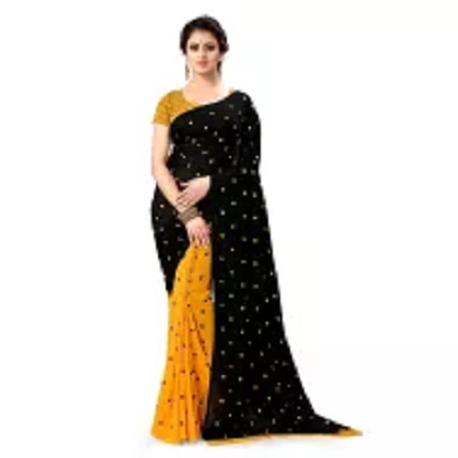 Georgette  Embroidery saree