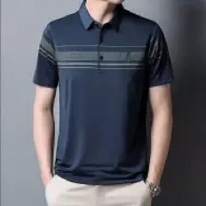 Cotton Half Sleeve Polo Shirts For Men-Navy Polo Shirts - Polo T Shirt ...
