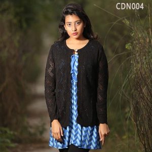 Exclusive Hand Knit Fashionable Short Cardigan for Women DM-405 CDN004