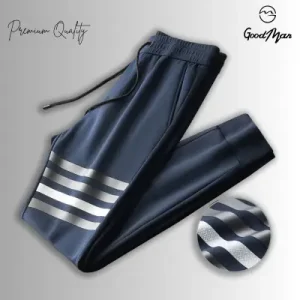 Premium Quality Navy Blue Color Cotton Trendy Joggers for Men. - Trouser For Men