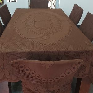 Exclusive Net Table Cloth With 6 pcs Chair Cover TBL021