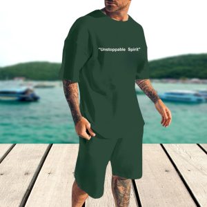Men's Tshirt and 2 Quarter Pant Combo Set