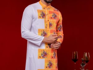 (Only Panjabi) Premium Sublimation Printed Panjabi-20176P