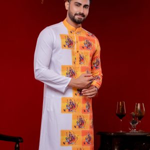 (Only Panjabi) Premium Sublimation Printed Panjabi-20176P