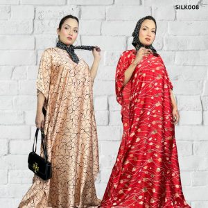 Premium Quality Silk Long Kaftan Set of Two