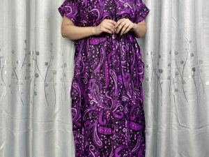 China Linen Kaftan Maxi
