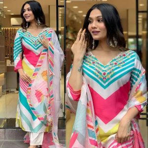 Readymade Cotton Three Piece