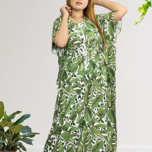 Premium Quality China Linen Kaftan Maxi