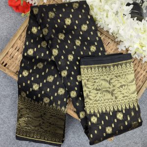 Half Silk Jamdani Saree