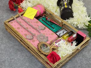 Premium Half Silk Jamdani Saree Combo Set - Pink