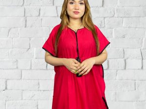 Premium Quality Solid Color Linen Kaftan Maxi