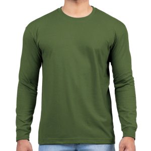 Army Green Men’s Long Sleeve T Shirt