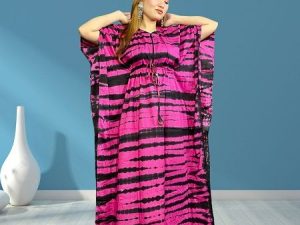 Tye Dye Batik Kaftan Maxi