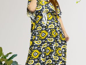 Premium Quality China Linen Kaftan Maxi