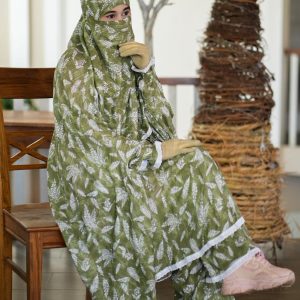 Elegant Palazzo long Khimar Set