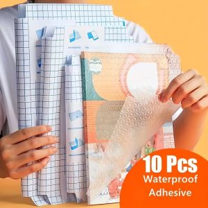 Govment Book Size-Transparent Self-Adhesive Book-10 pcs 1 set