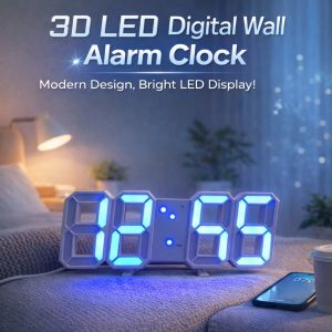 3D LED Wall Digital Clock