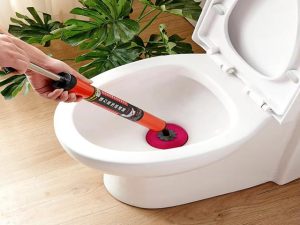 High pressure toilet cleaning