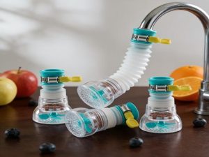 360° Rotatable Faucet Spray Head | Splash-Proof Tap Extender & Water Saver