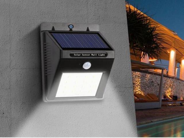 30 LED Motion Sensor Wall Solar Light Waterproof Security Lamp - Image 2