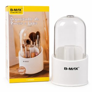 Makeup Brushes Lid Organizer Holder 360 Rotating Storage Multifunctional Desk